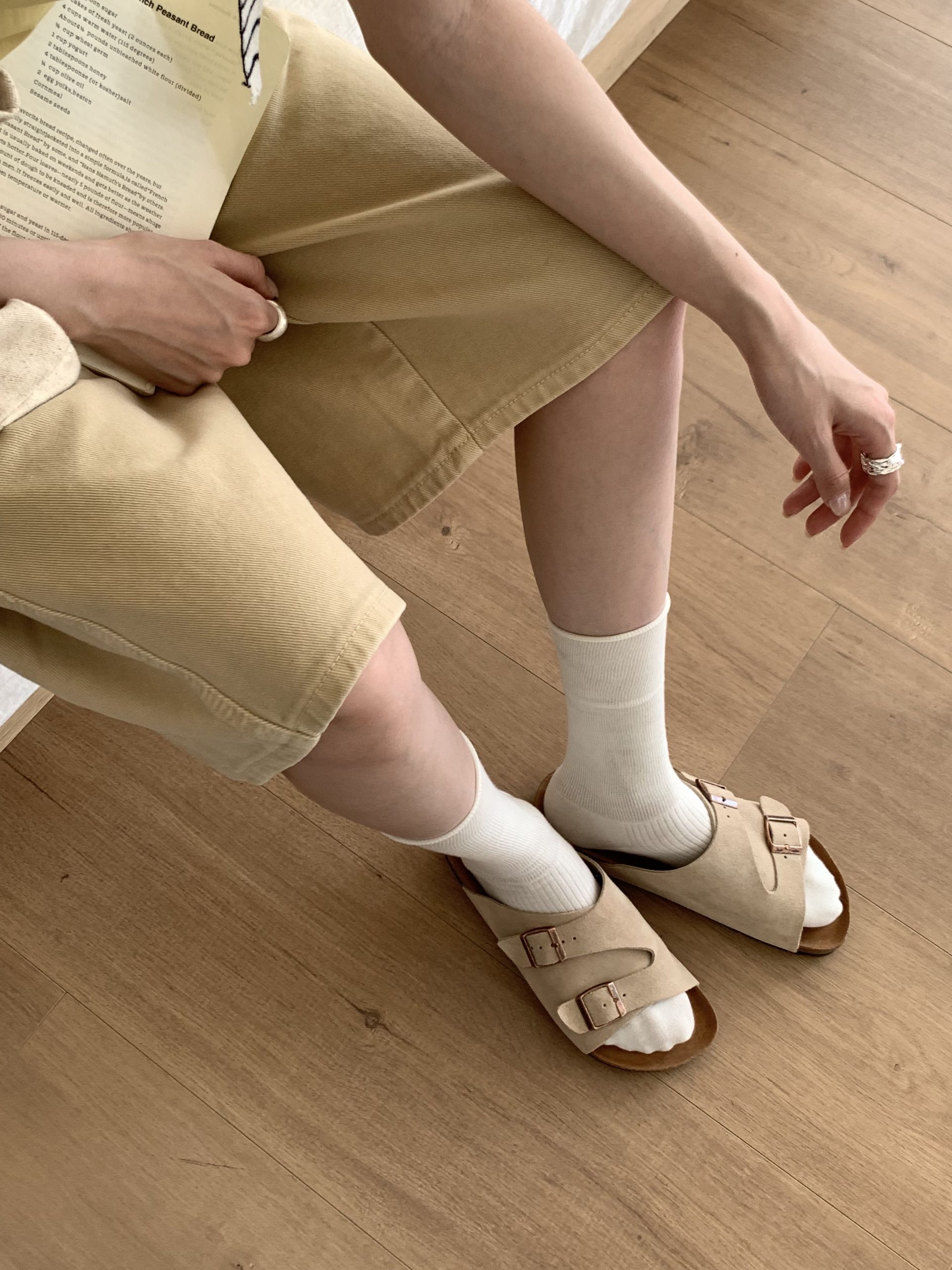 Birkenstock Style Women's 2026 New Spring Flat Slide Sandals Soft Cork Thick Sole Anti-Slip Outdoor Slippers - Style 76bc57 - Image 2