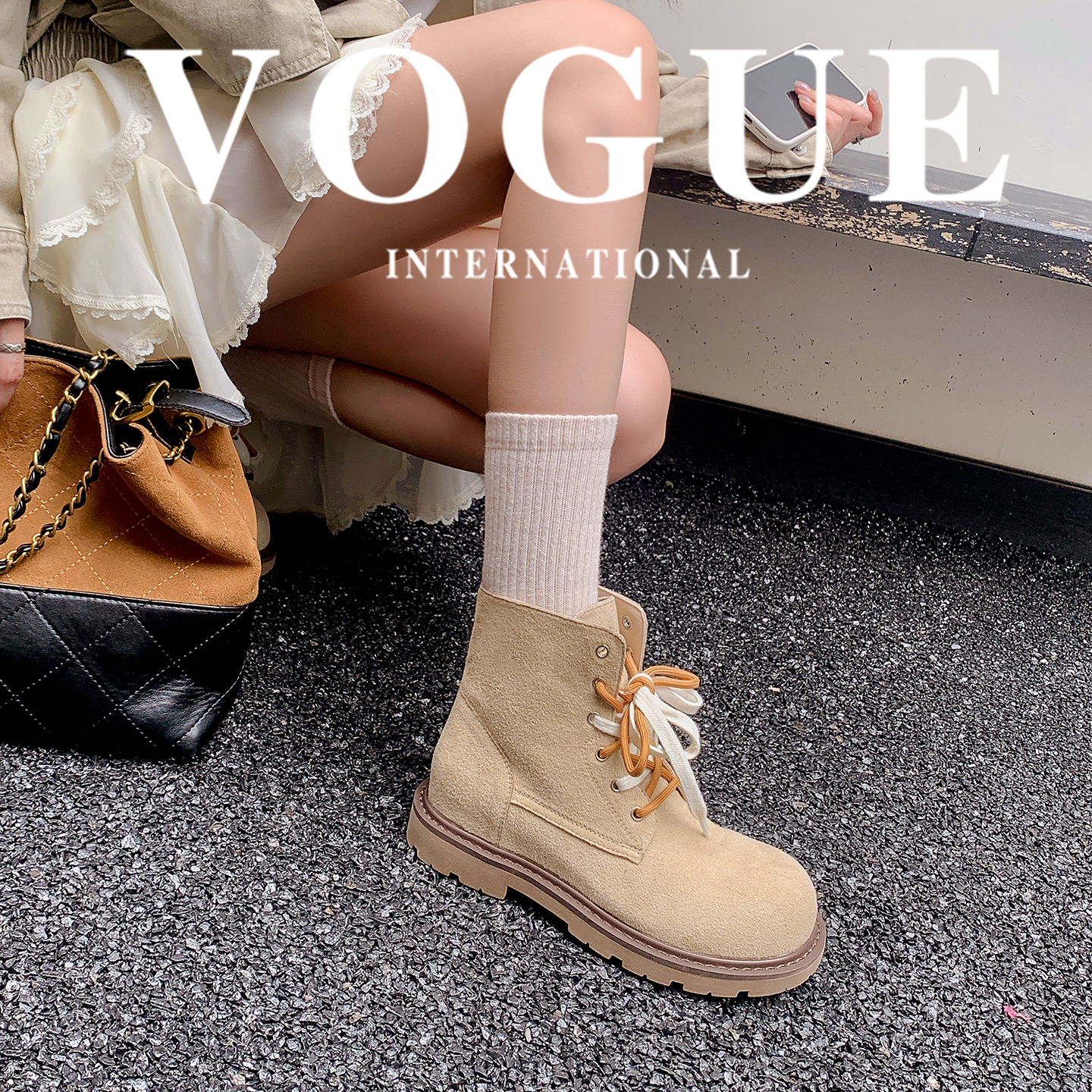 Women's Martin Boots 2025 Autumn Winter New Trend Fashion Short Boots for Petite Retro Thick Sole - Image 2